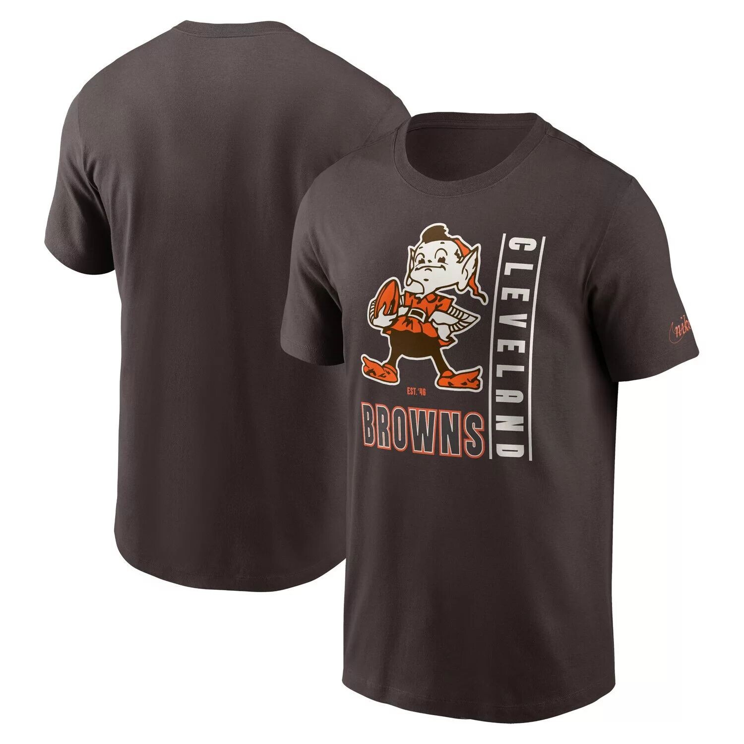 

Мужская футболка Nike Brown Cleveland Browns Lockup Essential