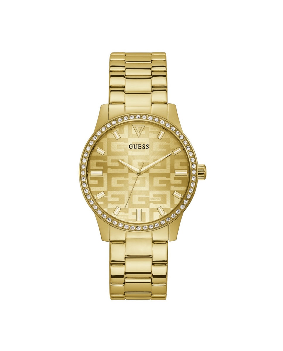 цена Женские часы G check GW0292L2 со стальным и золотым ремешком Guess, золотой
