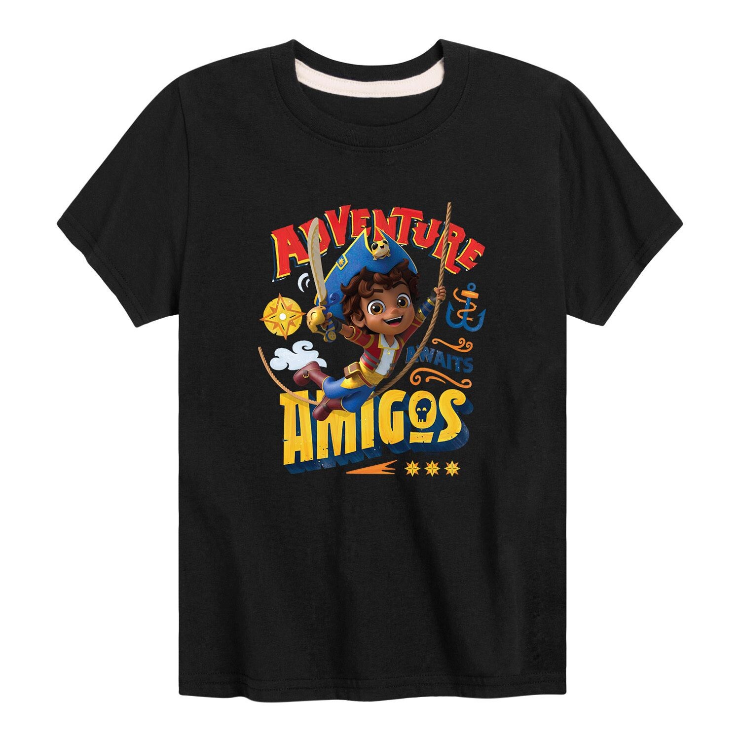 

Футболка с рисунком Santiago Of The Seas Amigos для мальчиков 8–20 лет Licensed Character