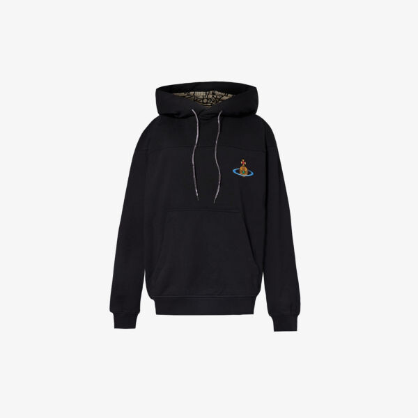 

Толстовка из хлопкового джерси fresh с вышитым логотипом Vivienne Westwood, черный