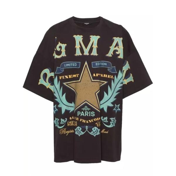 

Футболка ed western t-shirt Balmain, мультиколор