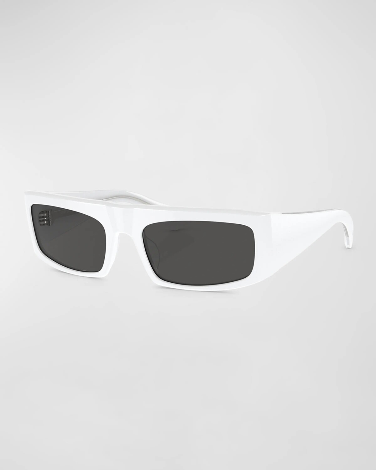 

Яркие прямоугольные солнцезащитные очки из ацетата KHAITE x Oliver Peoples, цвет White