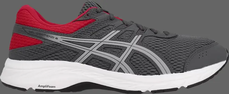 

Кроссовки gel contend 6 extra wide 'sheet rock' Asics, серый