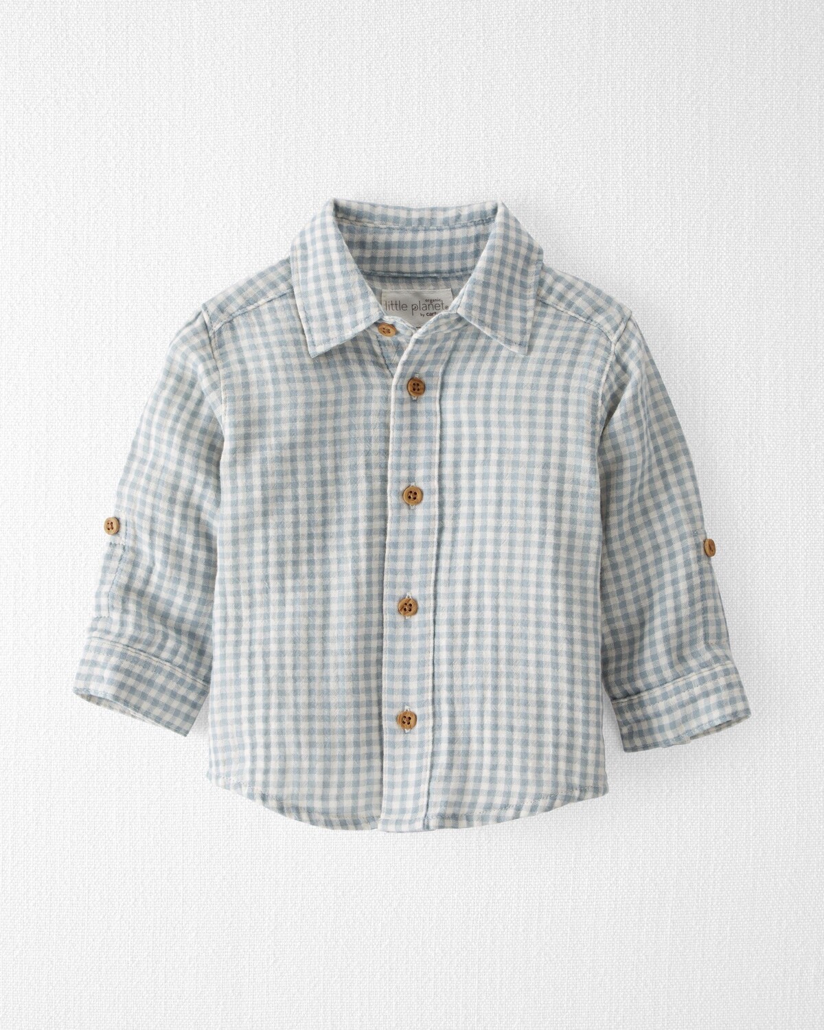 

Рубашка Baby Gingham из органического хлопка на пуговицах спереди Carter's