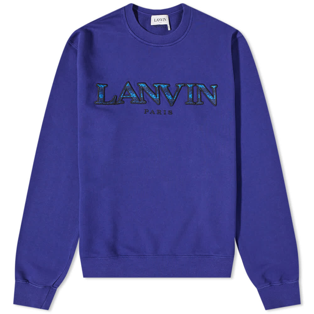 

Толстовка Lanvin Curb Embroidered Crew Sweat