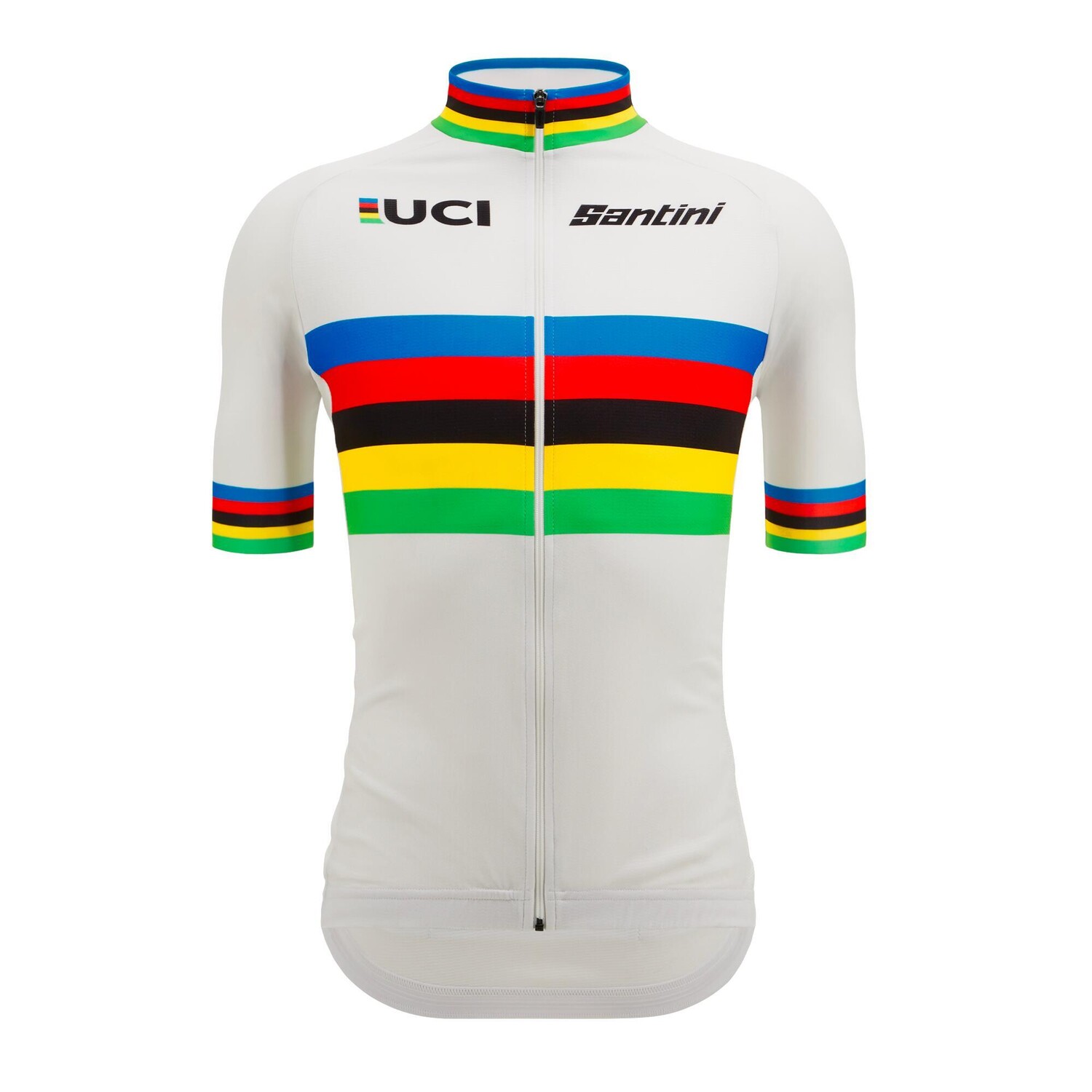 

Велосипедная майка Santini UCI World Champion Collection шоссейный велосипед с короткими рукавами белая