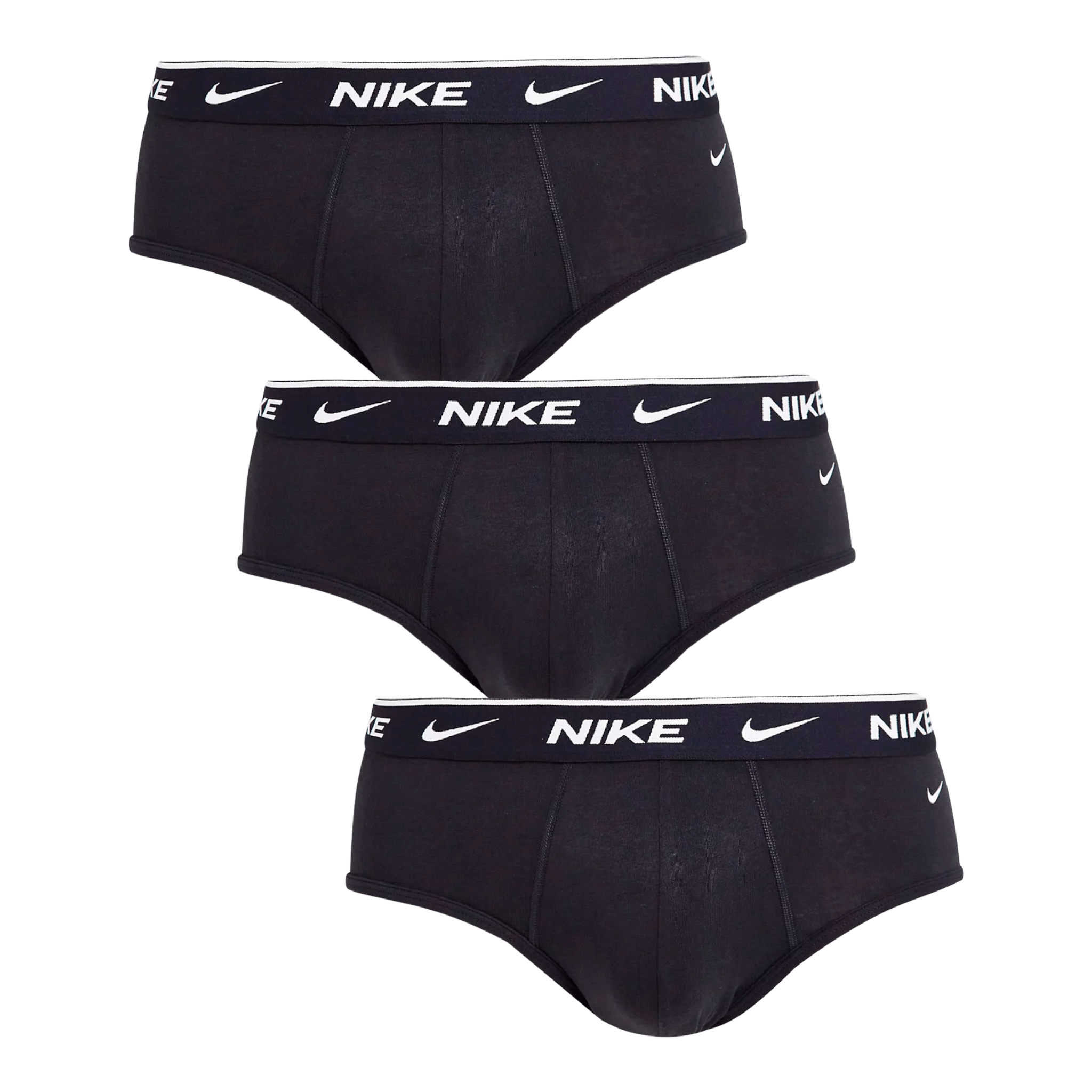 Трусы брифы Nike 3 Pack Cotton Stretch, 3 предмета, черный 3 pack trunks cotton stretch