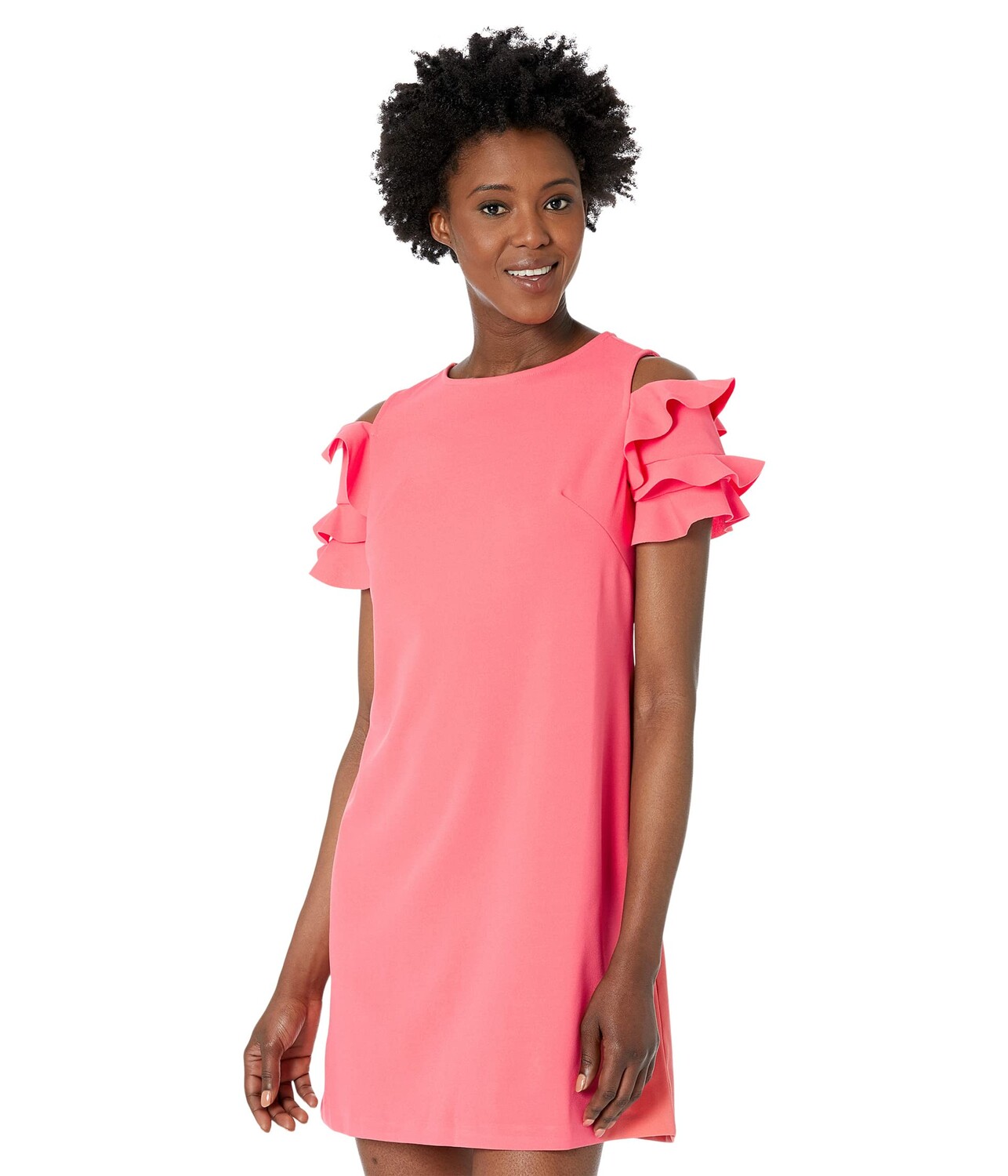 

Платье London Times, Double Ruffle Sleeve Shift Dress
