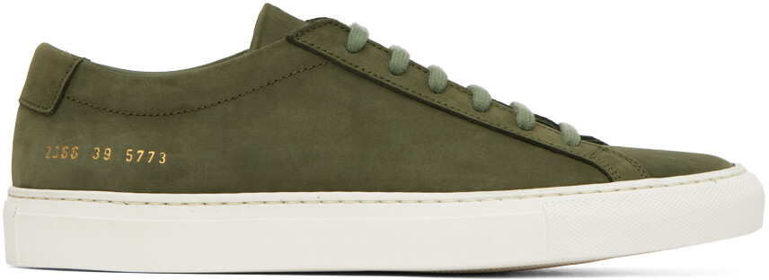 

Кроссовки цвета хаки Achilles Common Projects