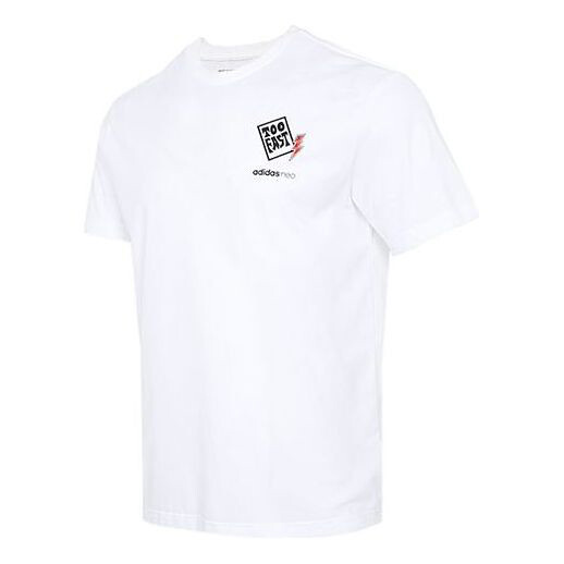 

Футболка Adidas neo Logo Printing Sports Short Sleeve White, Белый