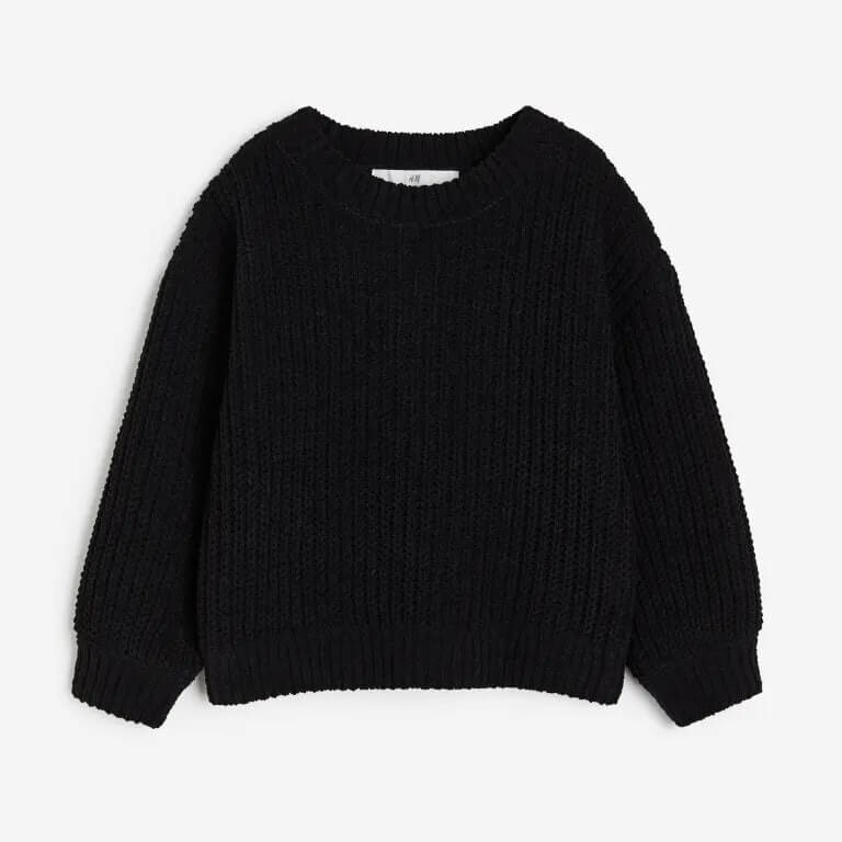 

Свитер из синели H&M, черный