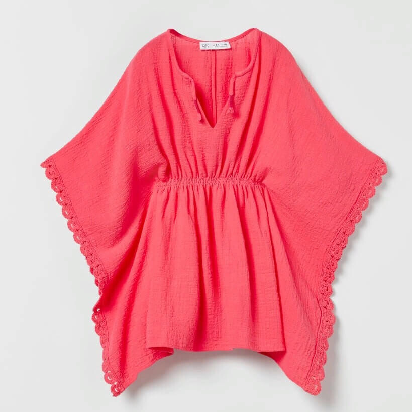 

Туника для девочек Zara Textured, розовый