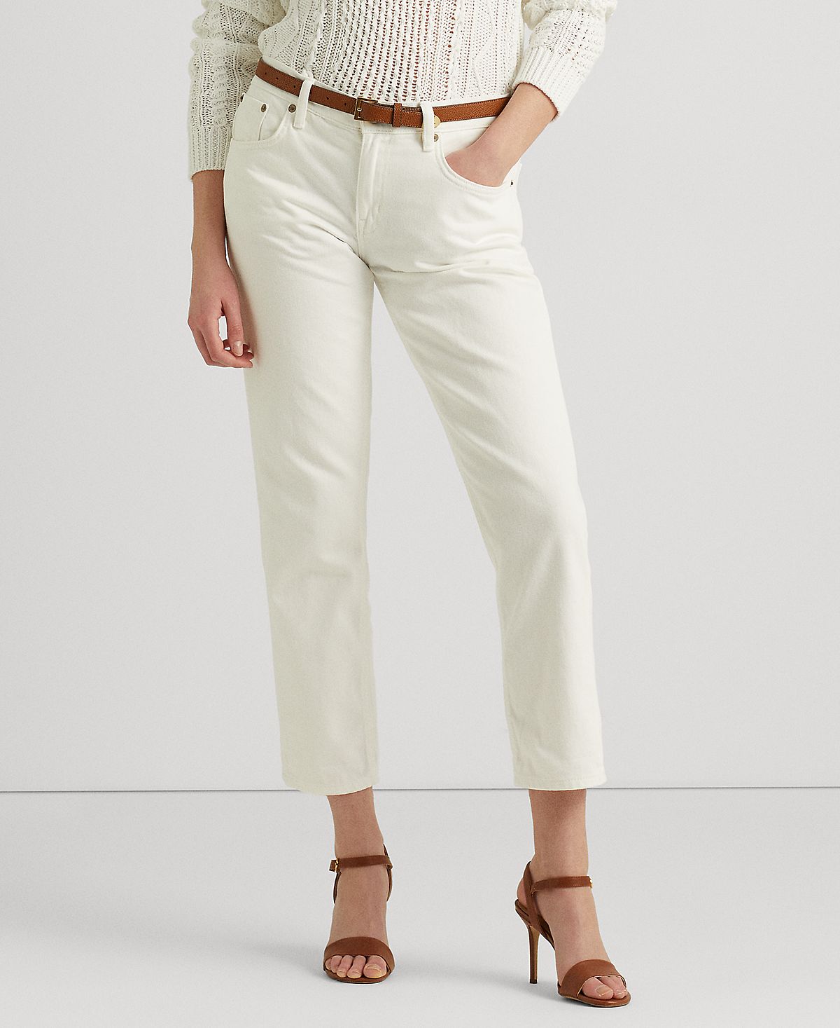 Женские свободные зауженные джинсы до щиколотки Lauren Ralph Lauren, мульти greg lauren укороченные джинсы