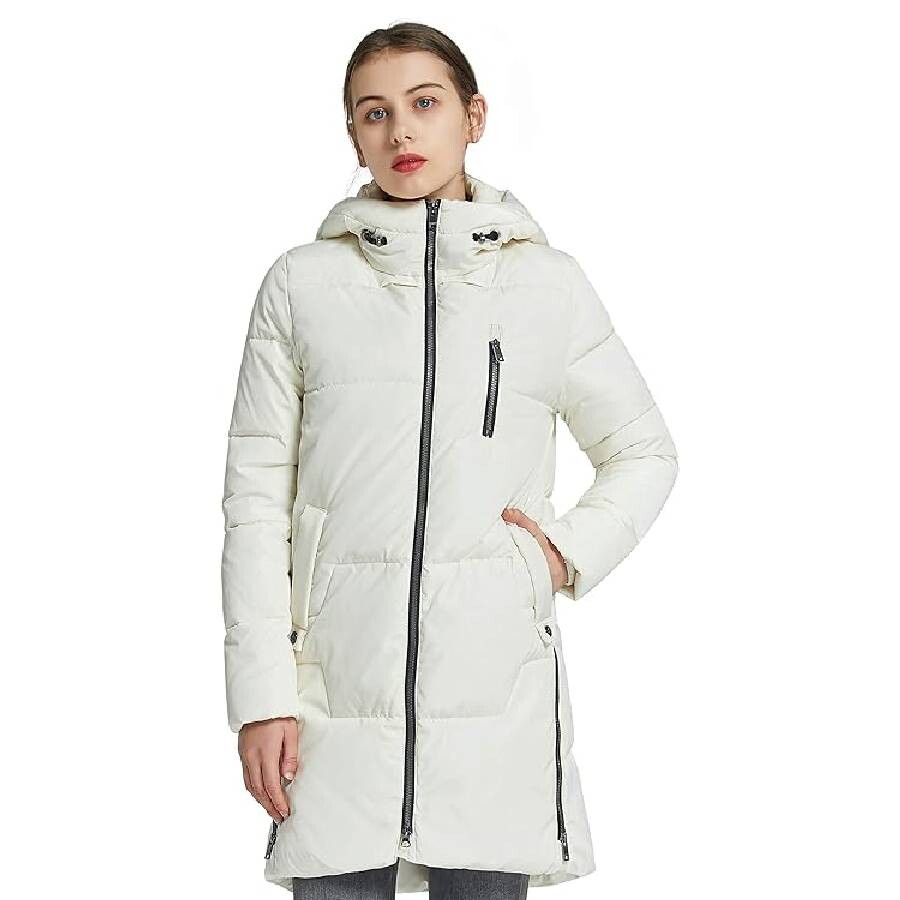 

Пальто-пуховик Orolay Two-Way Zipper Winter Down Puffer, белый