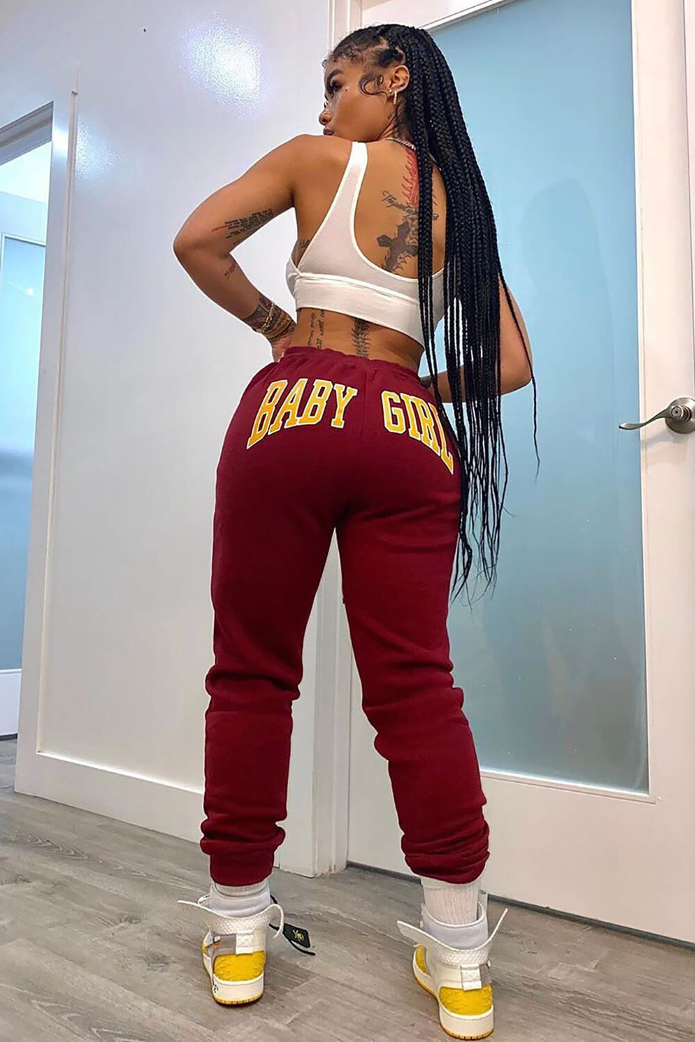 

Спортивные брюки Fashion Nova 19690154, бордовый