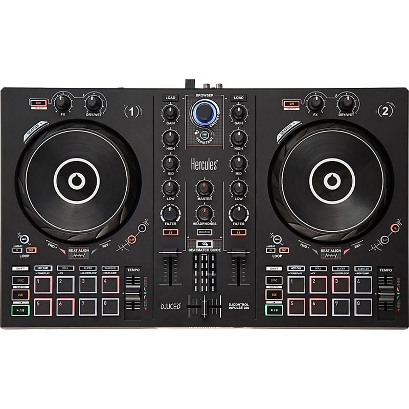 Диджейский контроллер Hercules DJ Inpulse 300 DJ Inpulse 300 DJ Controller dj контроллер roland dj 505 dj controller