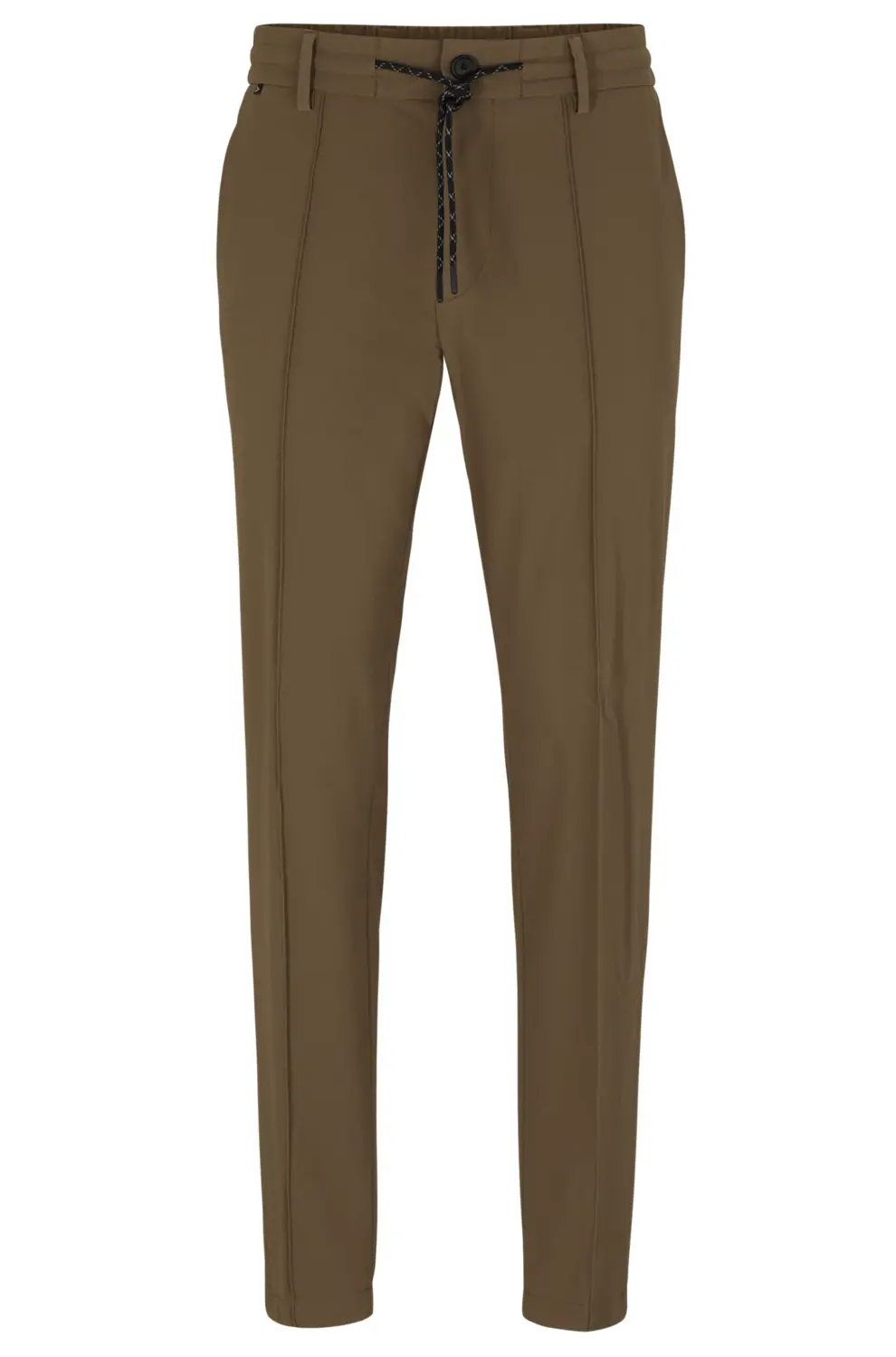

Брюки Hugo Boss Slim-Fit In Performance-Stretch Water-Repellent Fabric, коричневый