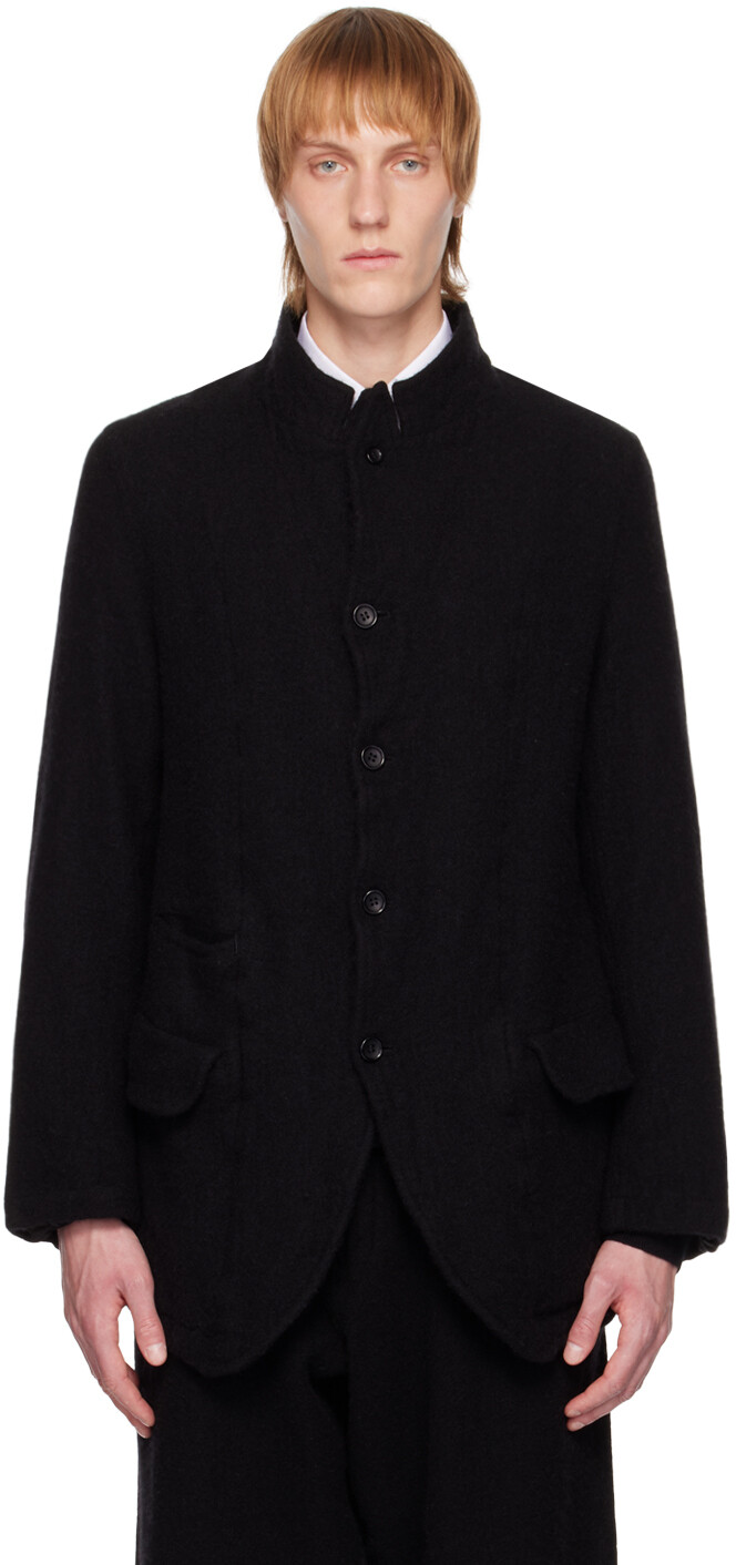 

Черный войлочный блейзер Comme des Garçons Shirt