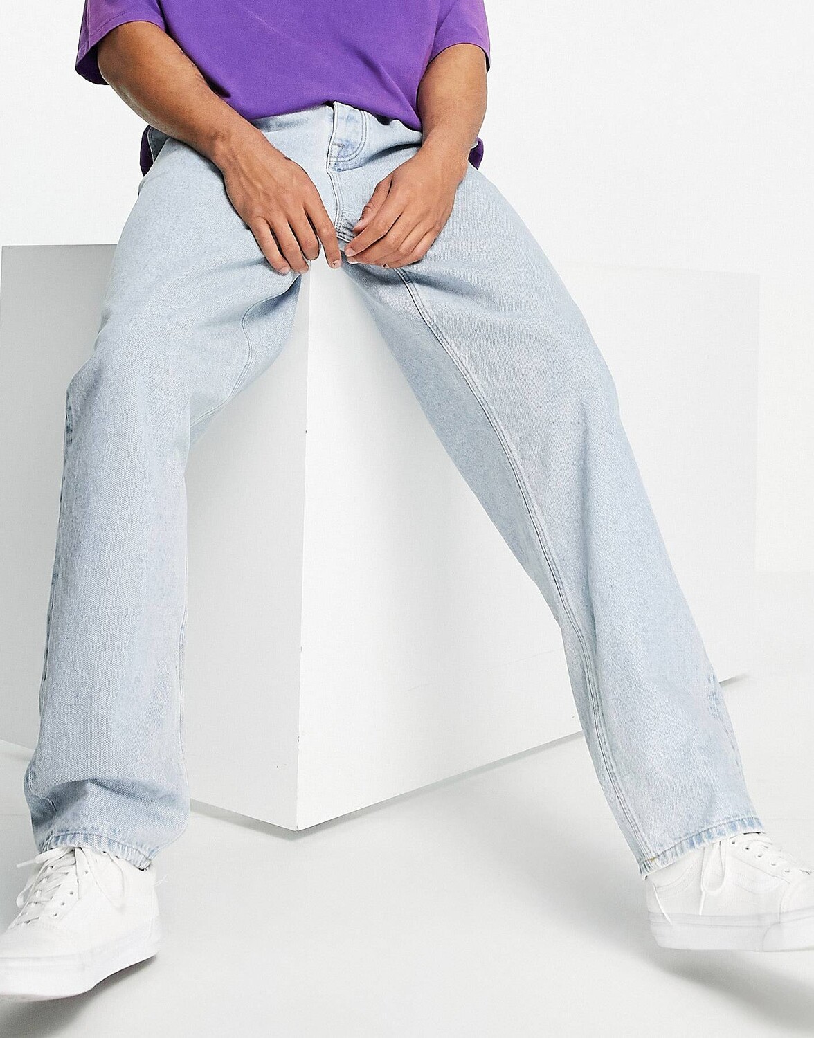 

Мешковатые джинсы с эластичной талией ASOS DESIGN