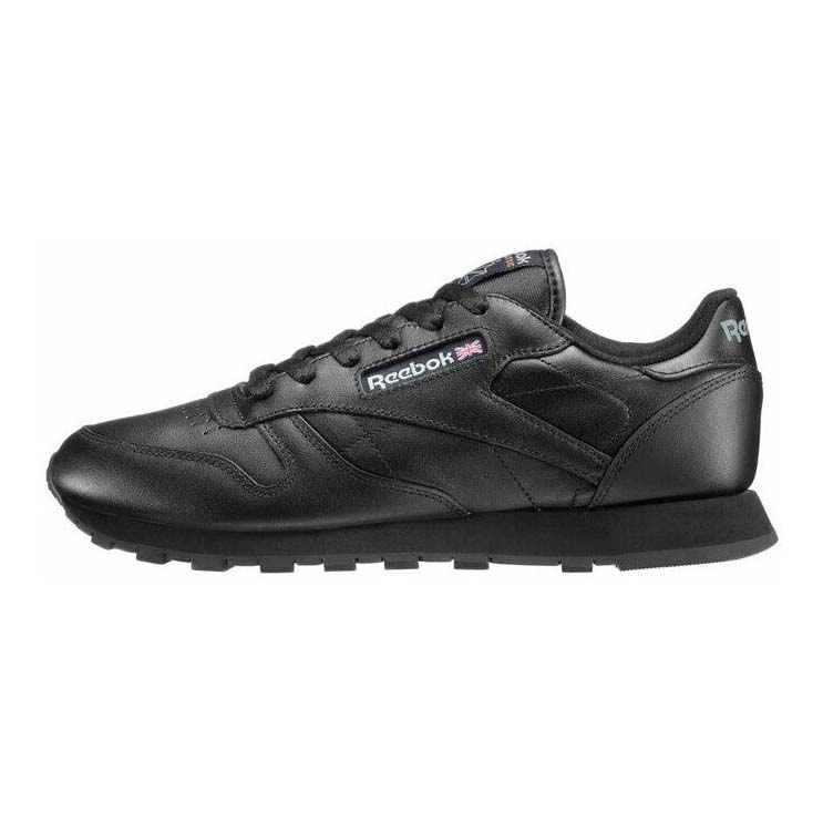 Женские кроссовки Reebok Classic Leather, черный - фото