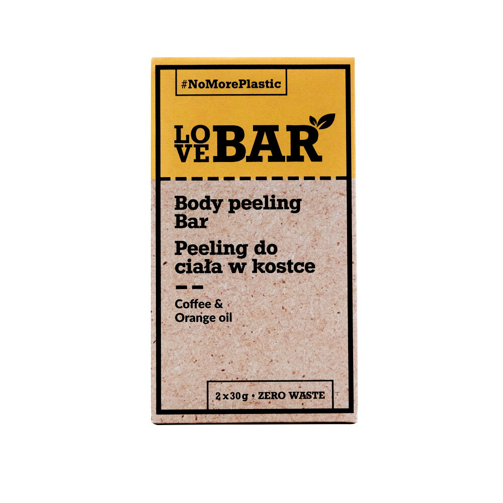 

Love Bar Скраб для тела Body Peeling Bar в кубиках Кофе и масло апельсина 2x30г
