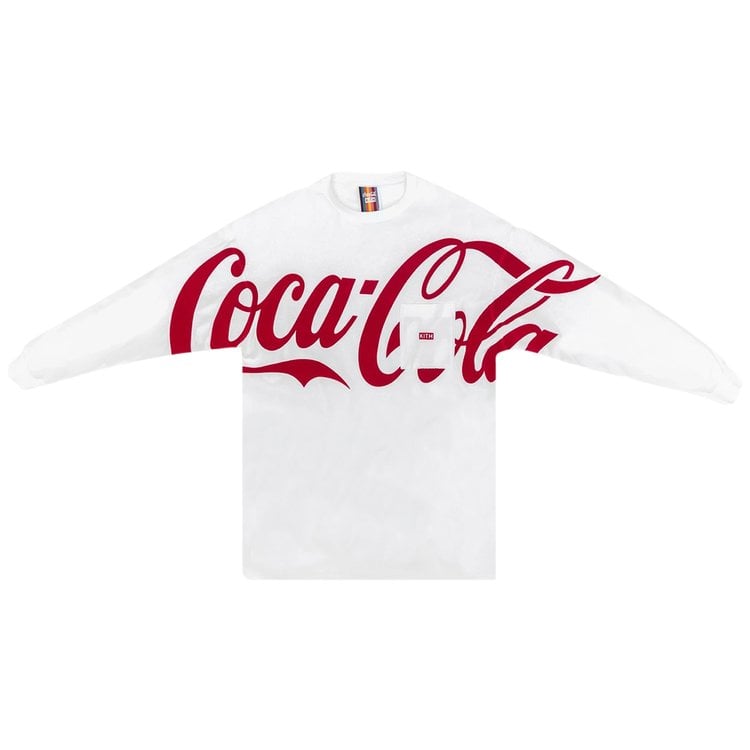 Футболка Kith x Coca-Cola Quinn Long-Sleeve T-Shirt 'White', белый - фото