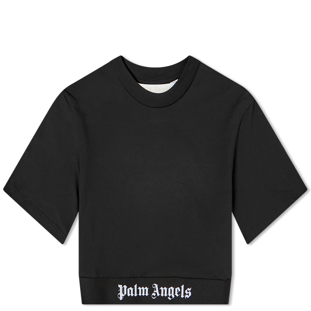 

Укороченная футболка с логотипом Palm Angels