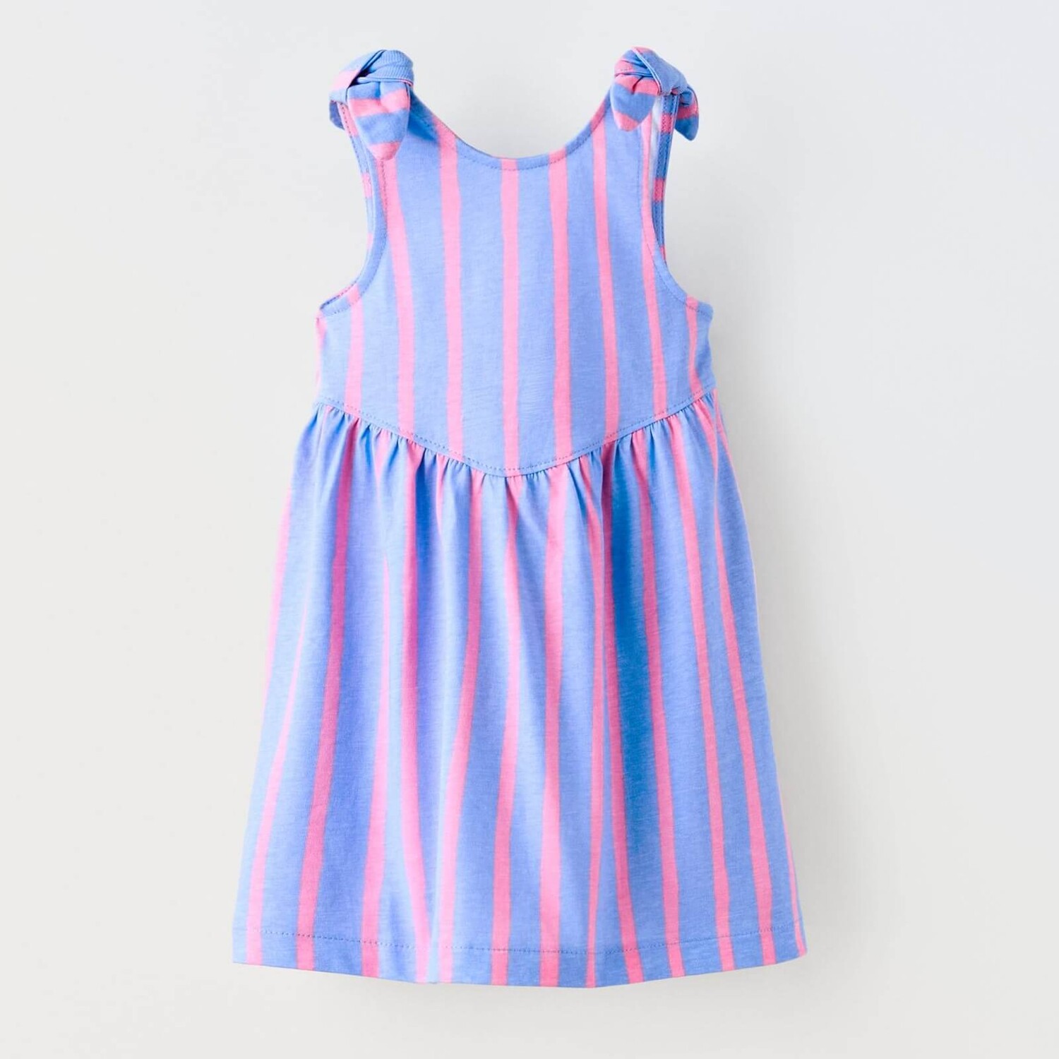 

Платье Zara Striped With Knot, синий/розовый