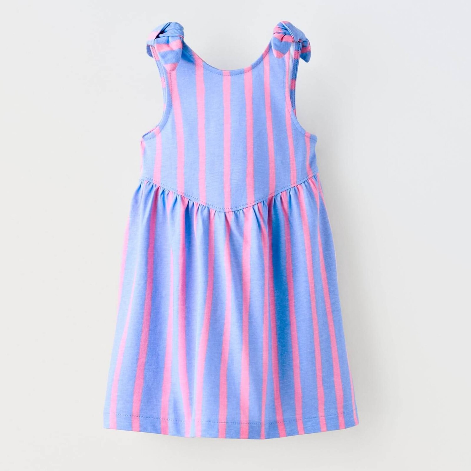 Платье Zara Striped With Knot, синий/розовый топ zara satin with knot синий