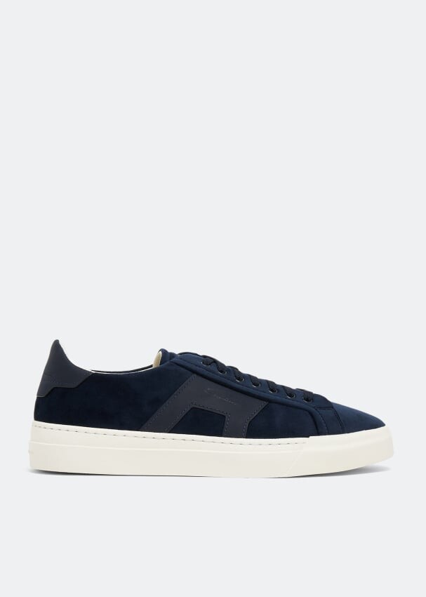 

Кроссовки SANTONI Double Buckle sneakers, синий