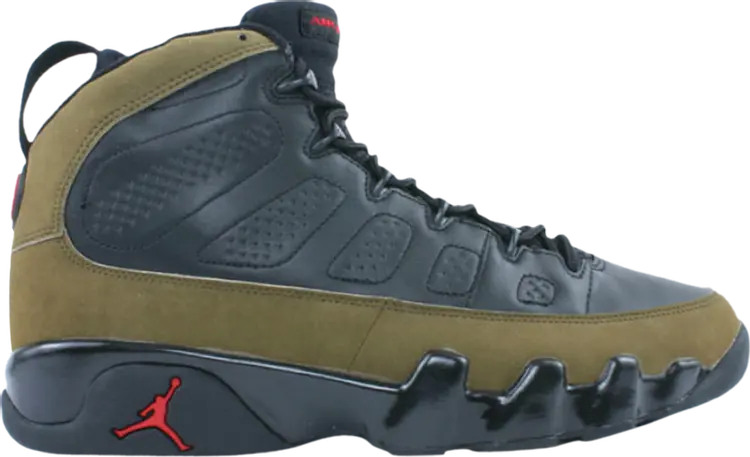 

Кроссовки Air Jordan 9 Retro Olive 2002, черный