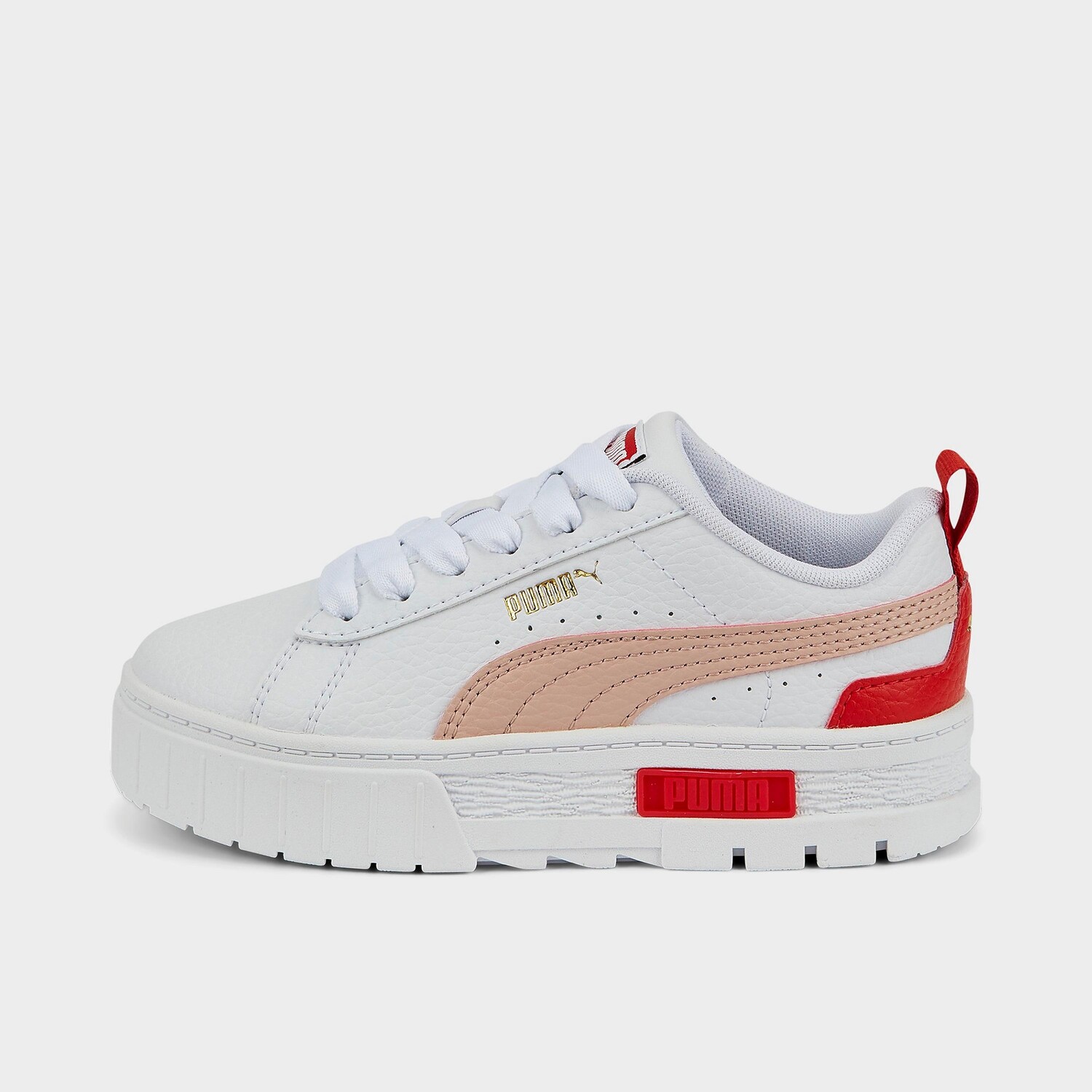 

Кожаная повседневная обувь Puma Mayze для маленьких детей для девочек, белый