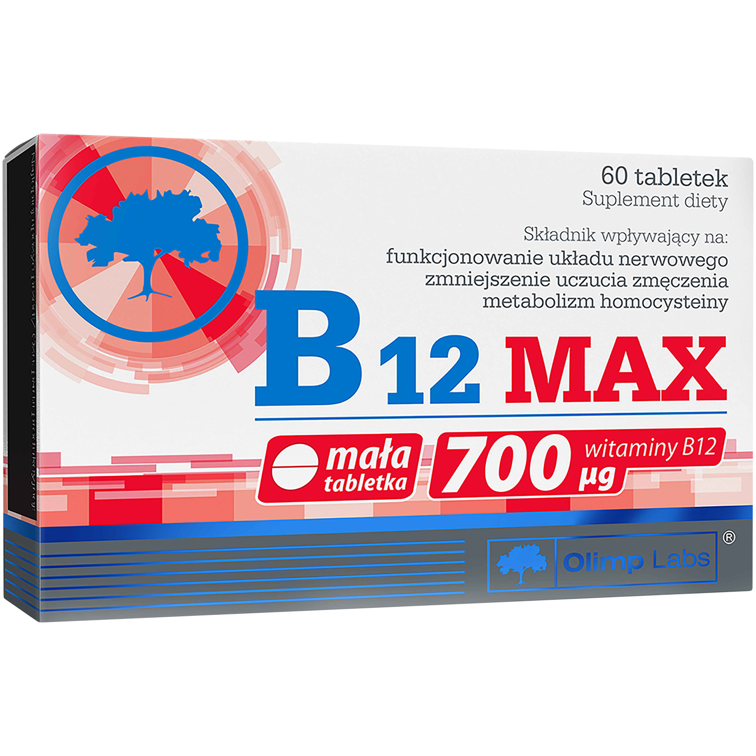 Olimp B12 Max биологически активная добавка, 60 таблеток/1 упаковка биологически активная добавка seeking health active b12 5000 60 таблеток