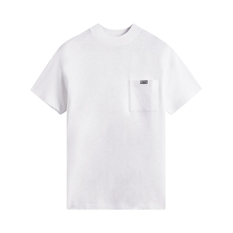 Футболка Kith Mock Neck JFK Pocket Tee 'White', белый - фото