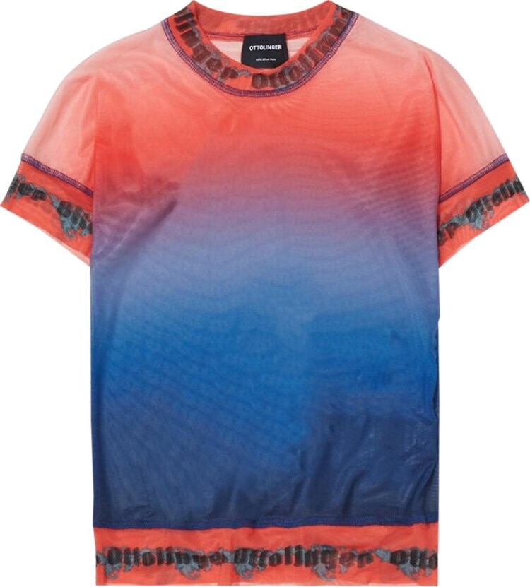 

Футболка Ottolinger Mesh T-Shirt Blueberry Fade, синий