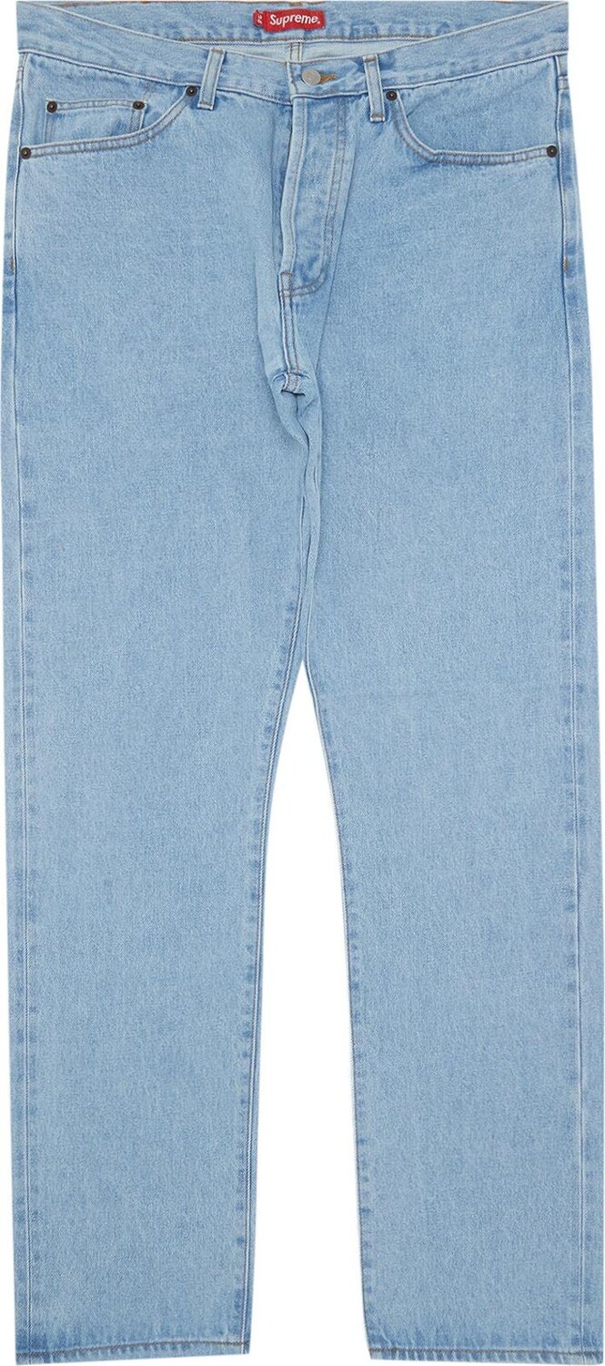 

Джинсы Supreme Stone Washed Slim Jean 'Stone Washed Indigo', синий
