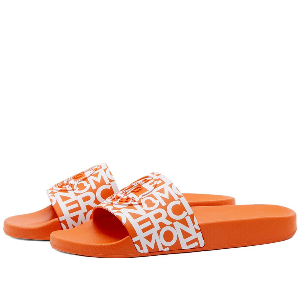 

Шлепанцы Moncler Jeanne All Over Logo Sliders