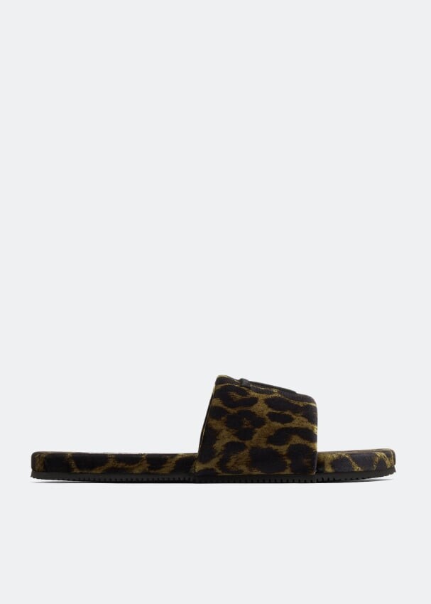 

Шлепанцы TOM FORD Harrison slides, животный принт