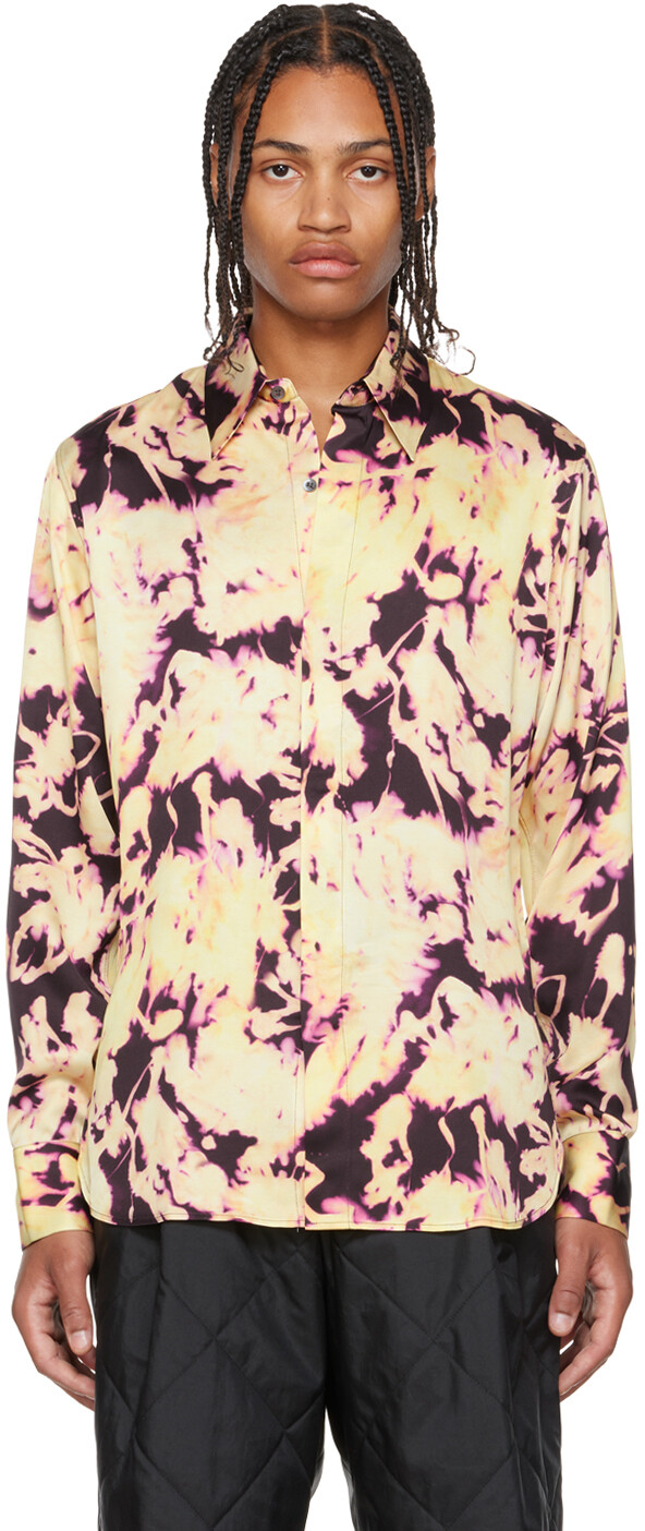 

Черно-желтая рубашка Carvie Dries Van Noten