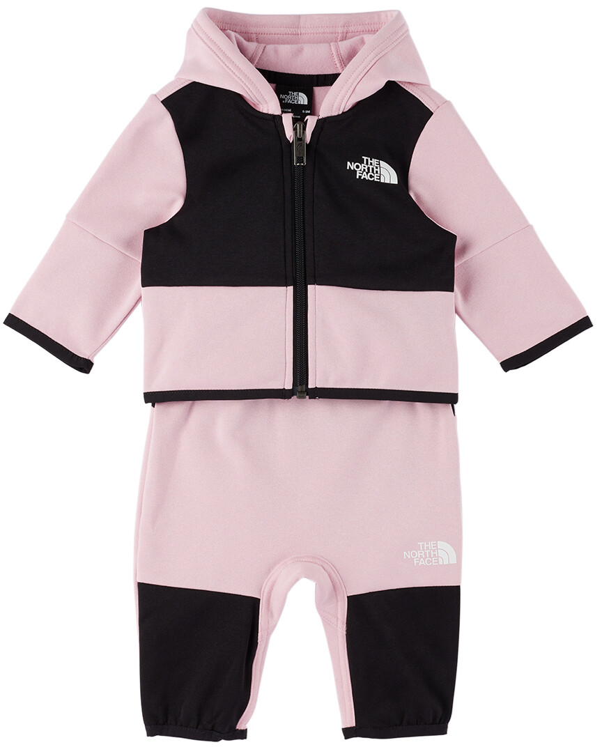 

Детский розовый зимний теплый спортивный костюм The North Face Kids