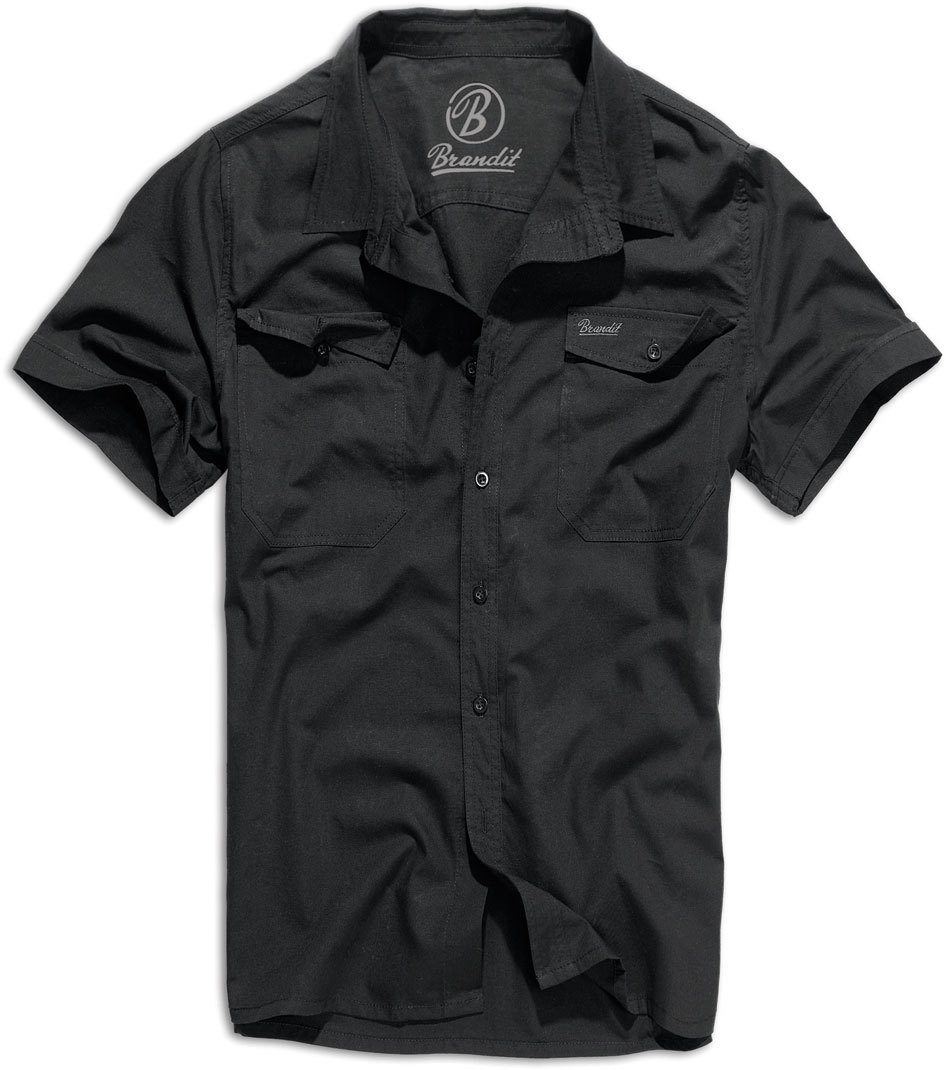 Рубашка Brandit Roadstar с коротким рукавом, черный