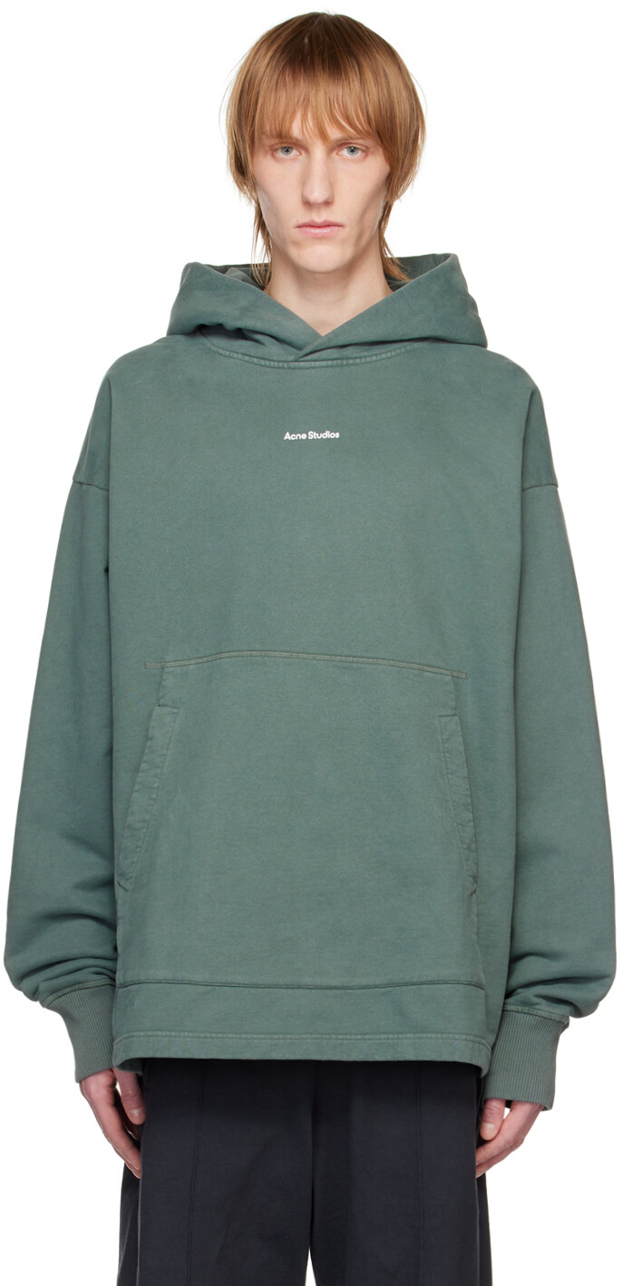 

Зеленый худи с принтом Acne Studios