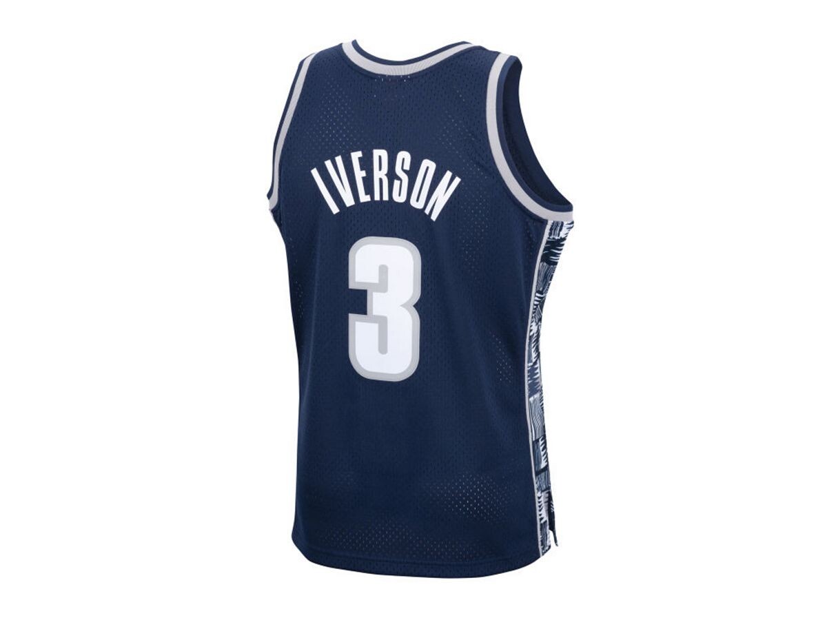 

Джорджтаун хойас alan iverson мужское джерси swingman Mitchell & Ness, синий