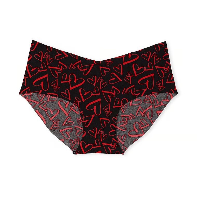 

Трусы Victoria's Secret No-Show Hiphugger In Classic, черный/красный