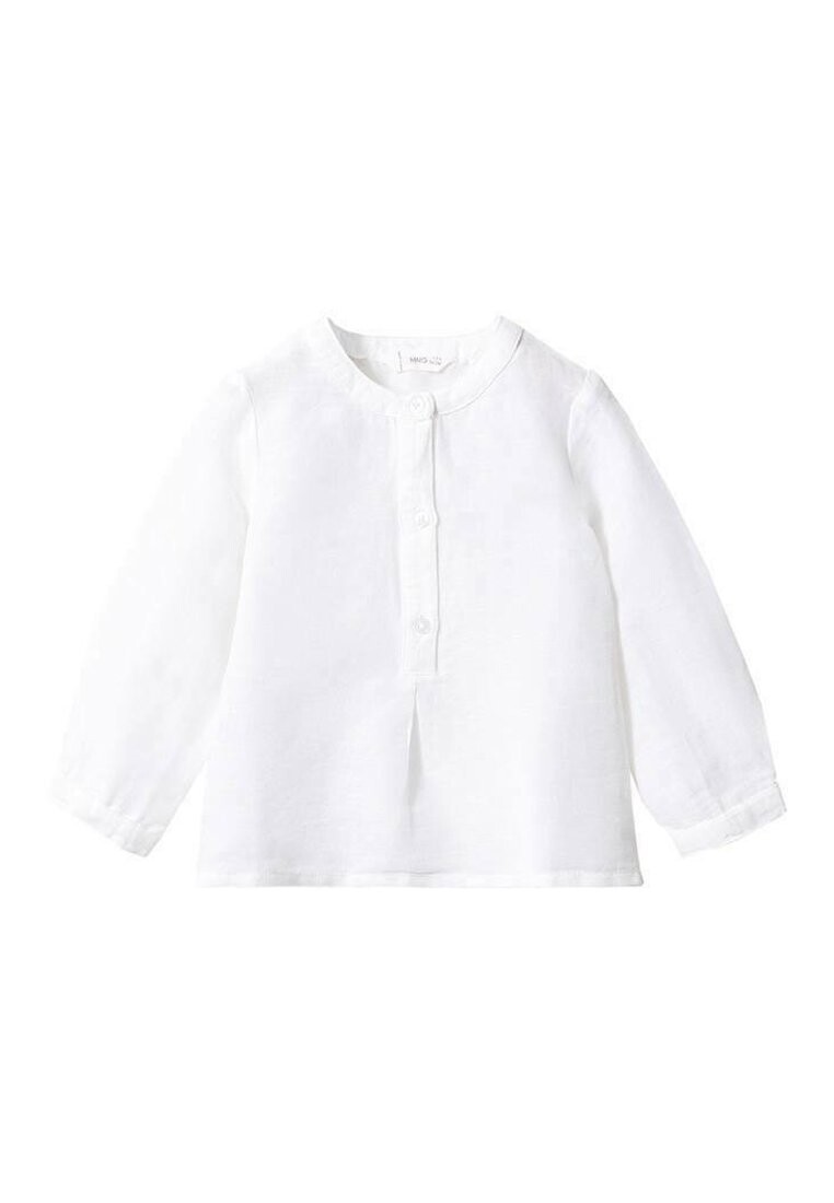 

Рубашка с длинным рукавом Mango Kids, цвет off white