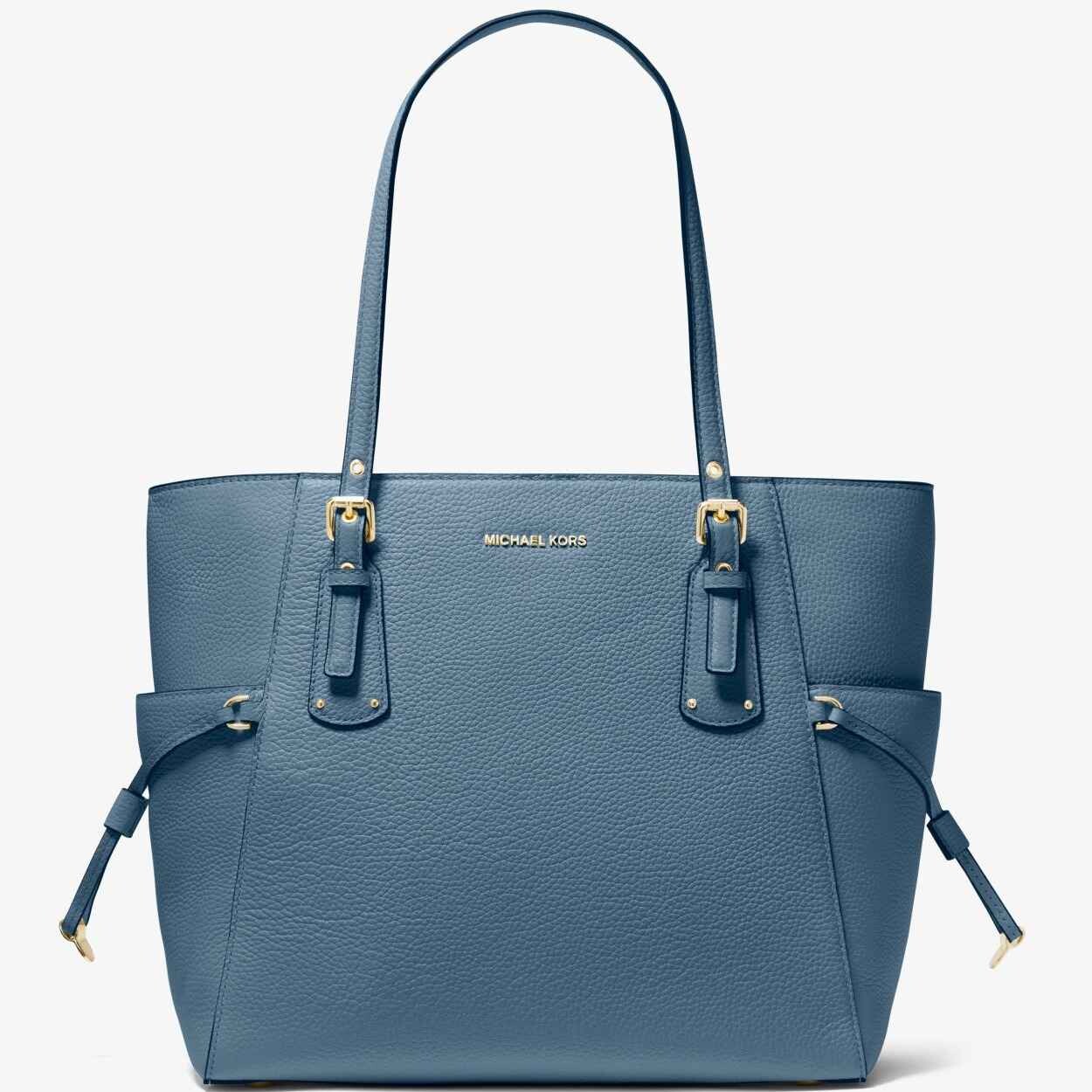 

Сумка Michael Michael Kors Voyager Small Pebbled Leather, синий