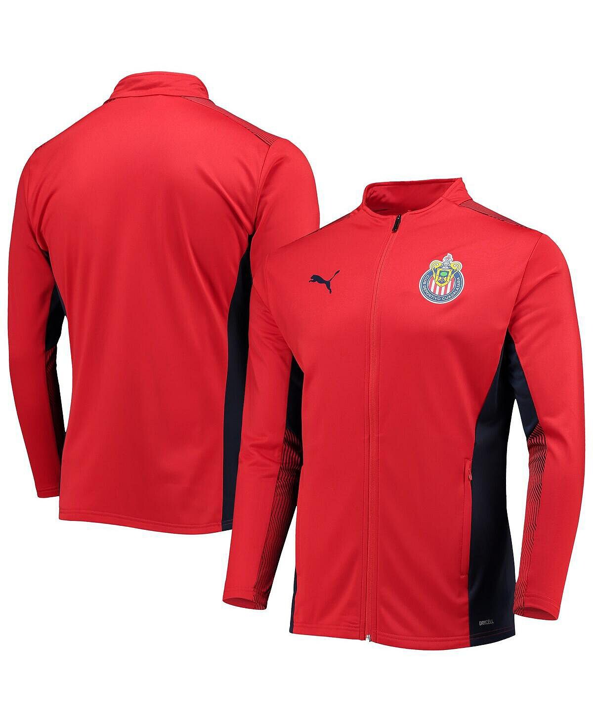 

Красная мужская куртка chivas training drycell с молнией во всю длину Puma, красный