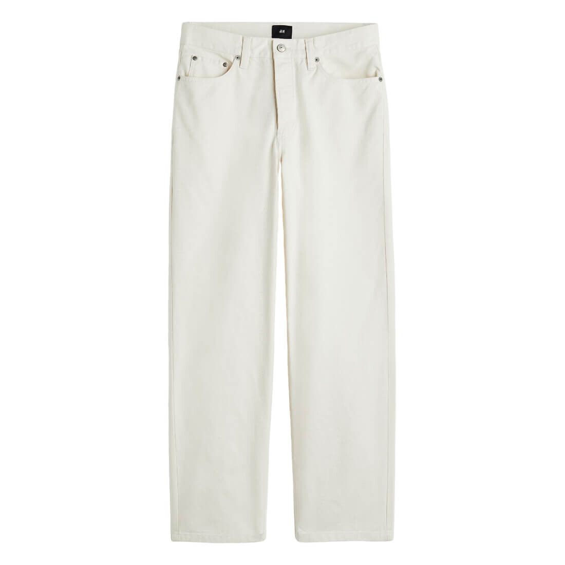 

Брюки H&M Loose Fit 5-pocket Twill, белый