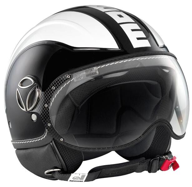 

Шлем MOMO Avio Black Glossy реактивный, черный/белый