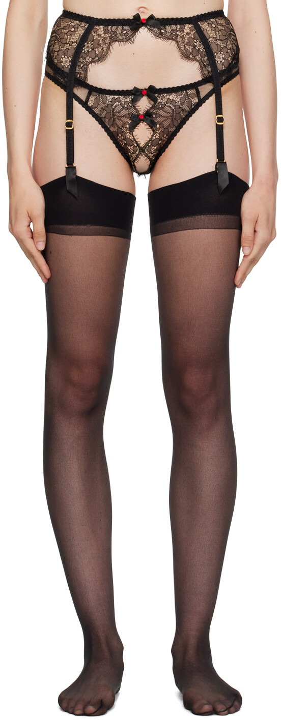 

Черный пояс с подвязками Agent Provocateur Lorna